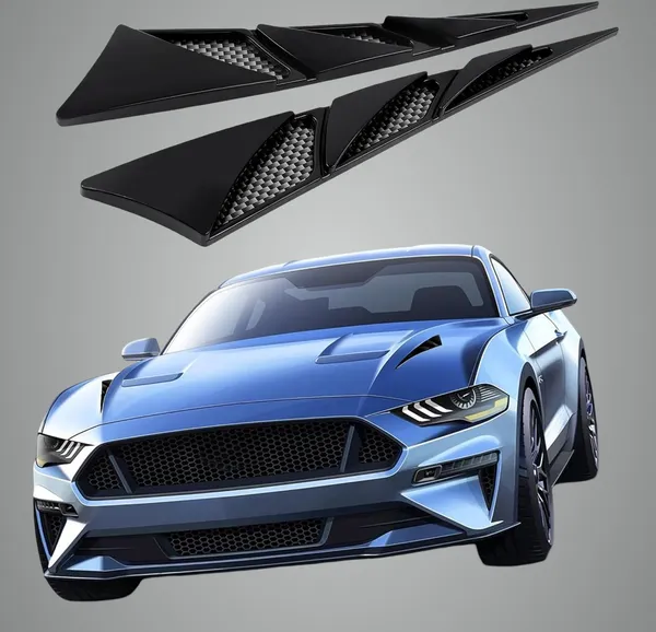Glossyblack_Acrylonitrile_Butadiene_Styrene_Hood_Vent_Cover