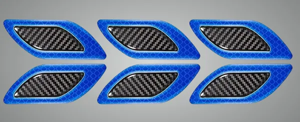 Carbonblack_Vinyl_Car_Reflective_Sticker_Pack_Of_6