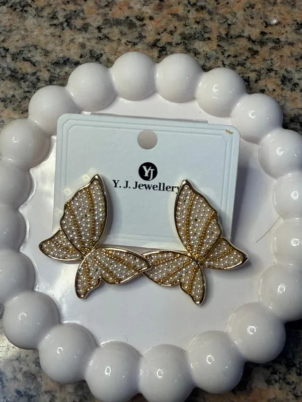 Pack_Of_2_Gold_Alloy_Glitter_Stud_Earrings_For_Women