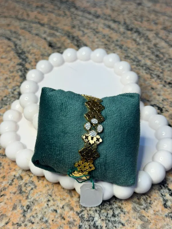 Gold_Beads_Fabric_Alloy_Bracelet_For_Women