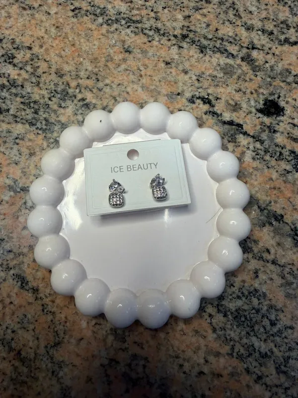 White_Beads_Alloy_Earrings_Set_For_Women