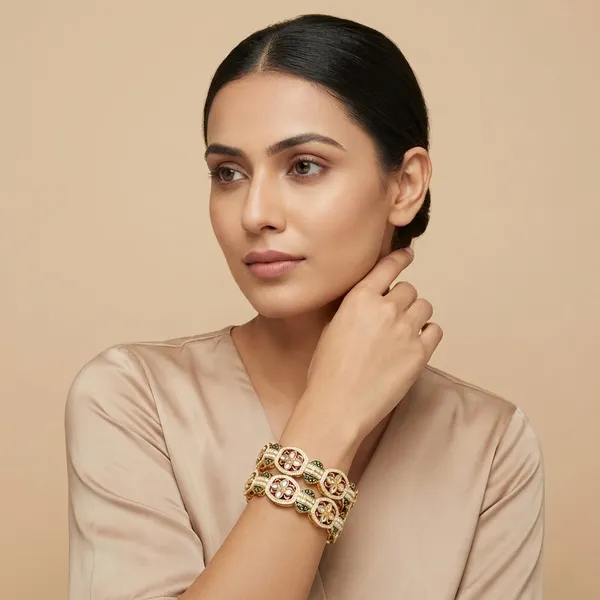 Multicolor_Alloy_Kundan_Meenakari_Bangles_For_Women