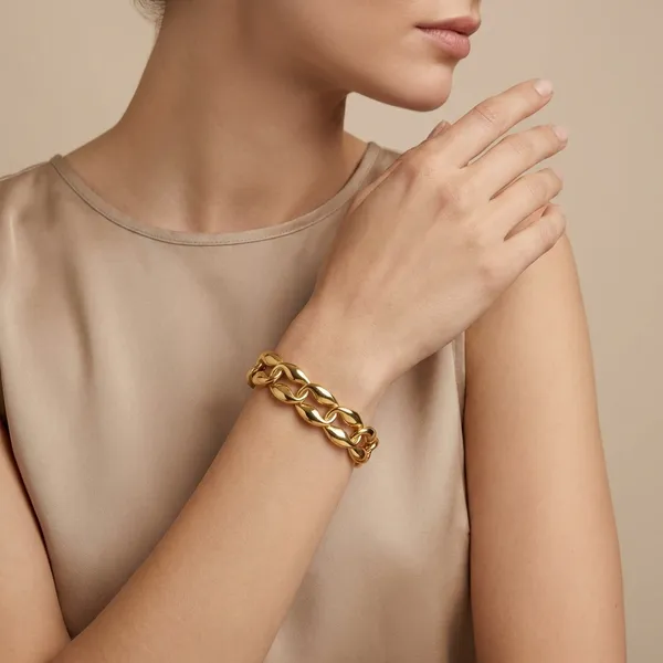 Gold_Beads_Alloy_Bracelet_For_Women
