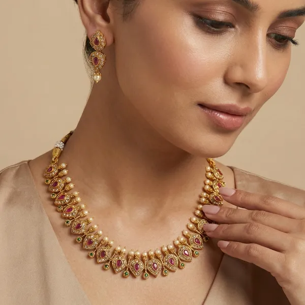 Gold_Alloy_Kundan_Stone_Necklace_Set_For_Women