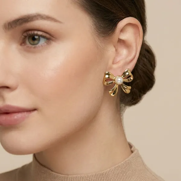 Gold_Alloy_Pearl_Beads_Earrings_Set_For_Women