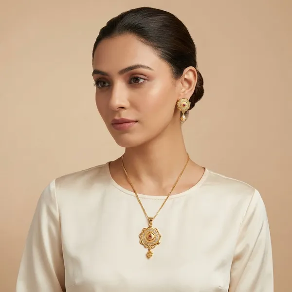 Gold_Alloy_Stone_Pendant_Necklace_Set_For_Women