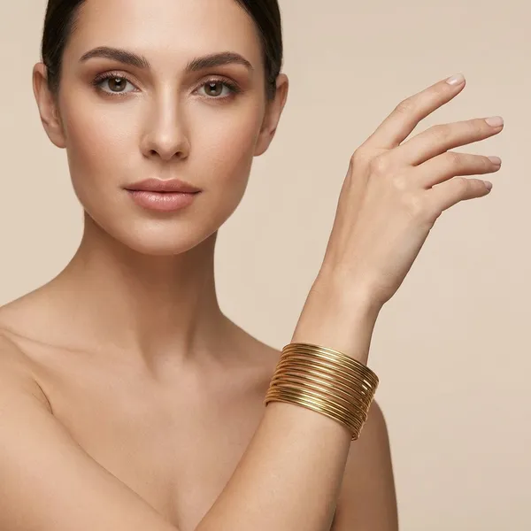 Gold_Beads_Alloy_Bangle_Set_For_Women