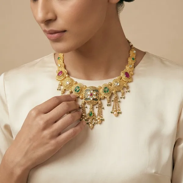 Gold_Alloy_Pearl_Stone_Temple_Necklace_Set_For_Women