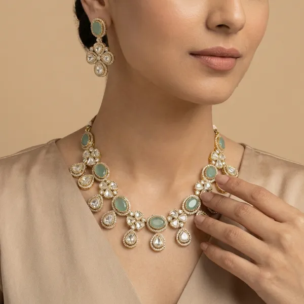 Multicolor_Alloy_Kundan_Stone_Necklace_Set_For_Women