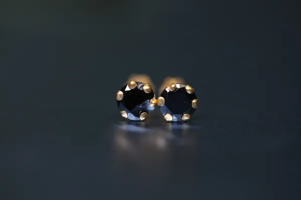 Black_Gold_Plated_Stud_Earrings_For_Women