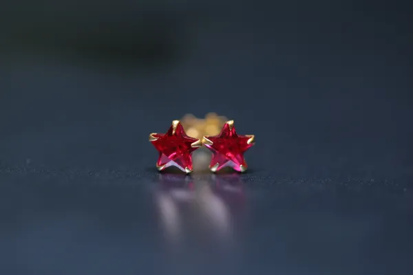Red_Gold_Plated_Stud_Earrings_For_Women