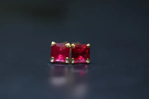 Red_Gold_Plated_Stud_Earrings_For_Women