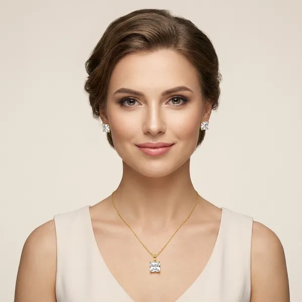 Crystal_Gold_Plated_Pendant_And_Earring_Set_For_Women
