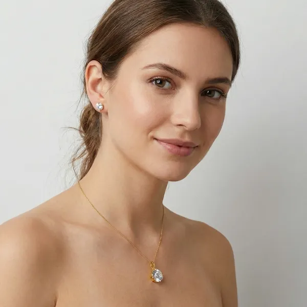 Crystal_Gold_Plated_Pendant_And_Earring_Set_For_Women