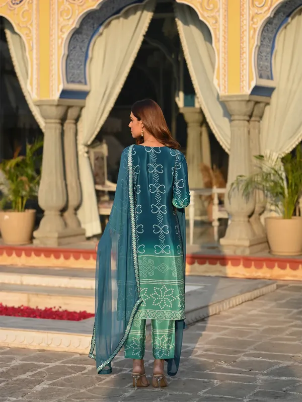 Blue_Chinon_Silk_Kurti_With_Pant_And_Dupatta_Set_For_Women