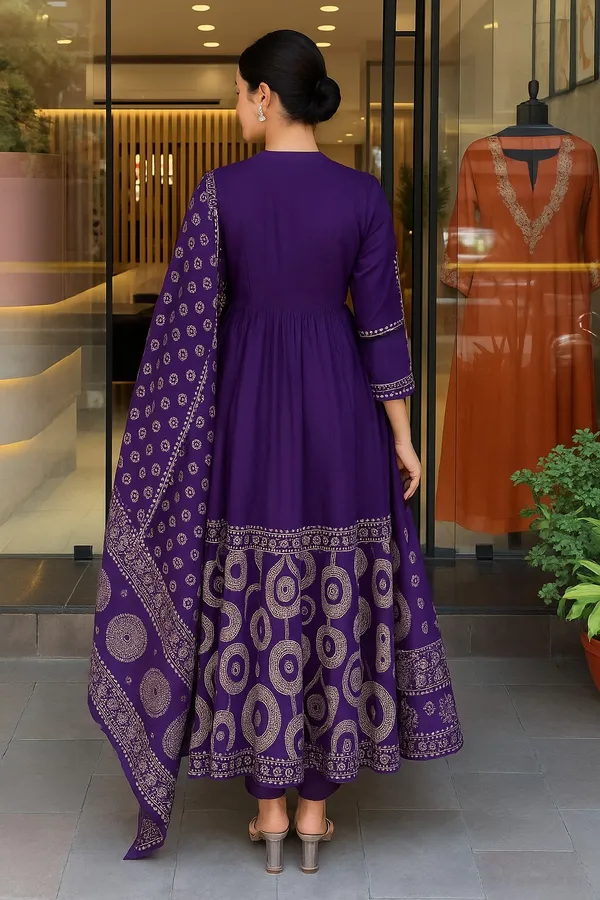 Blue_Muslin_Cotton_Kurti_With_Pant_And_Dupatta_Set_For_Women