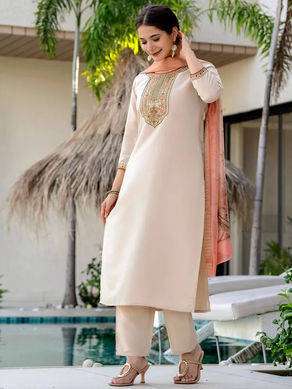 Multicolour_Rayon_Kurti_With_Pant_And_Dupatta_Set_For_Women