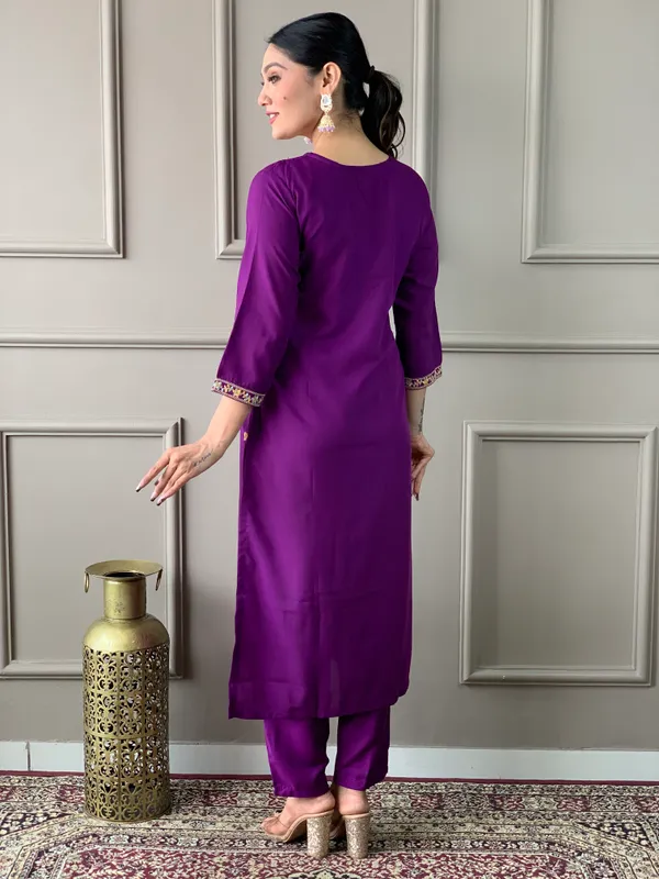Blue_Rayon_Slub_Kurti_With_Pant_And_Dupatta_Set_For_Women