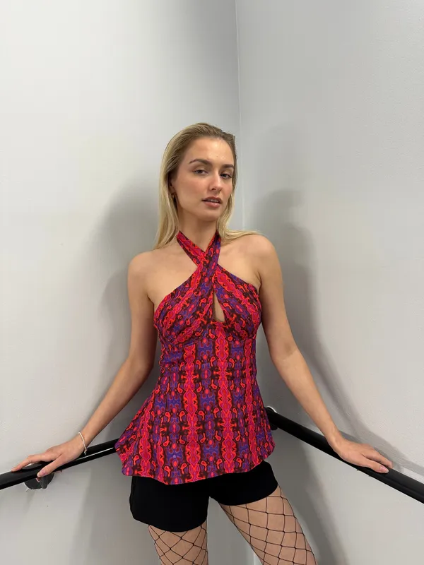 Lava_Red_Halter_Top