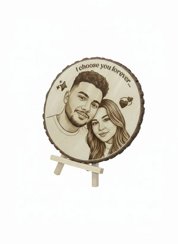 Personalized_Wooden_Plaque_With_Couple_Portrait_Choose_You_Forever_Engraved_Gift_With_Stand
