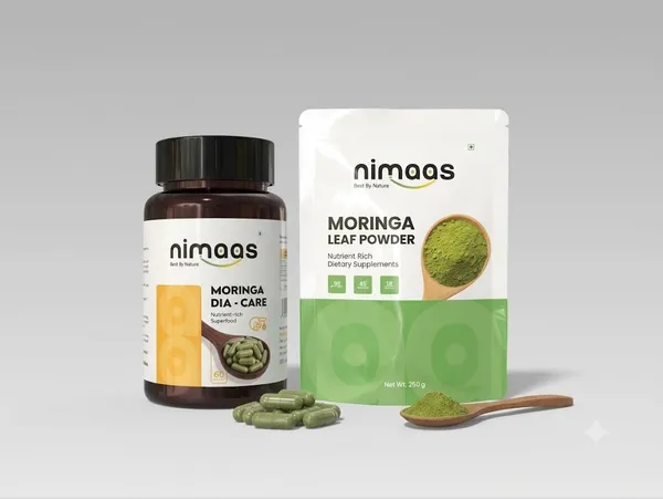 Nimaas_Moringa_Dia-Care_Blood_Sugar_Support_Capsules_And_Leaf_Powder_Dietary_Supplement_Pack_Of_2
