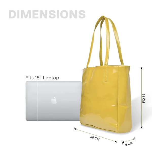 Yellow_Pu_Leather_Tote_Handbag_For_Women