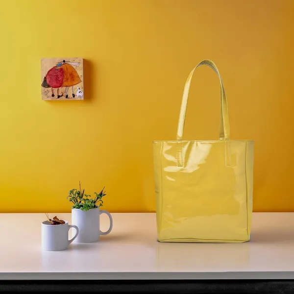 Yellow_Pu_Leather_Tote_Handbag_For_Women