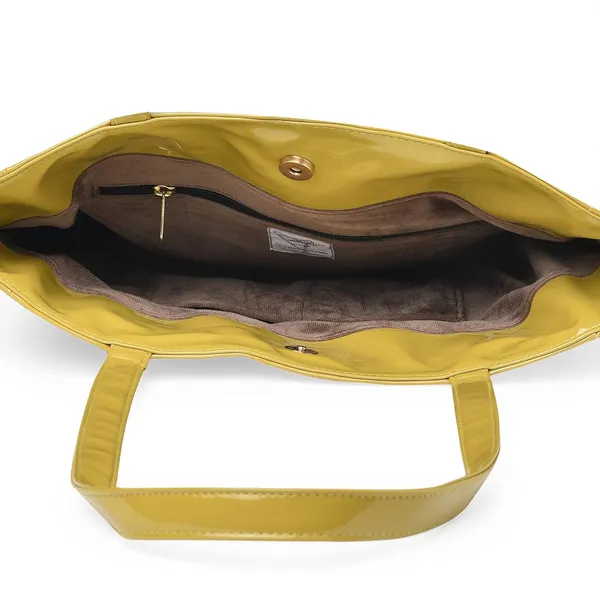 Yellow_Pu_Leather_Tote_Handbag_For_Women