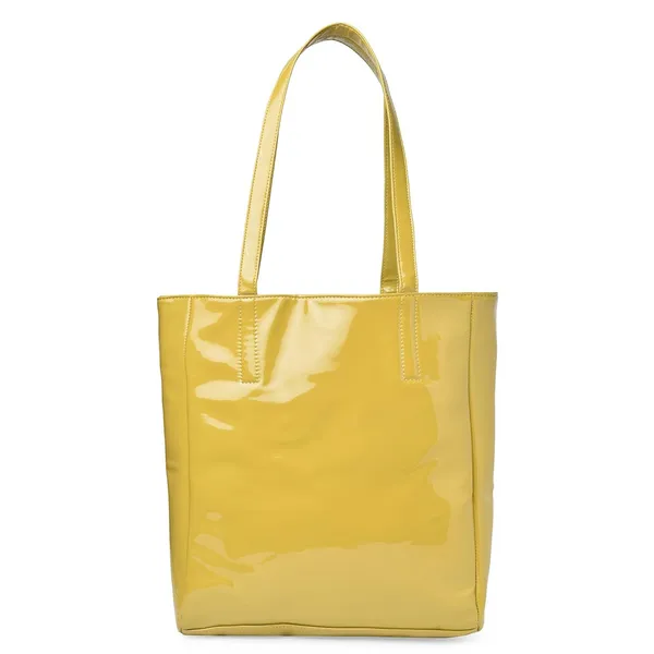 Yellow_Pu_Leather_Tote_Handbag_For_Women