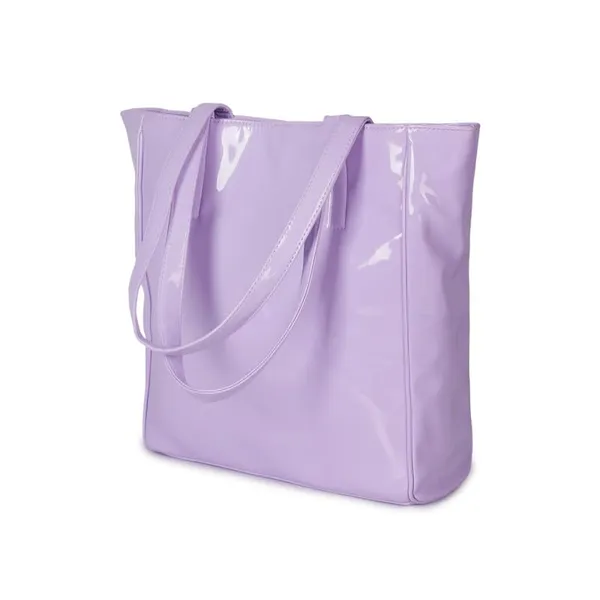 Lavender_Pu_Leather_Laptop_Tote_Bag_For_Women