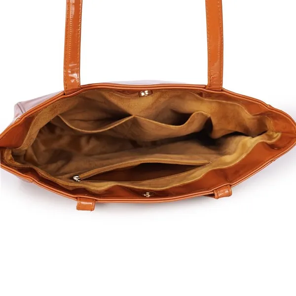Brown_Pu_Leather_Laptop_Tote_Bag_For_Women