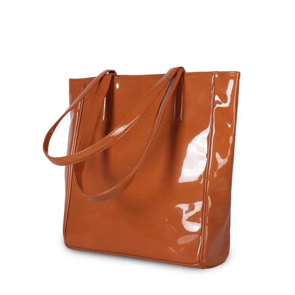 Brown_Pu_Leather_Laptop_Tote_Bag_For_Women