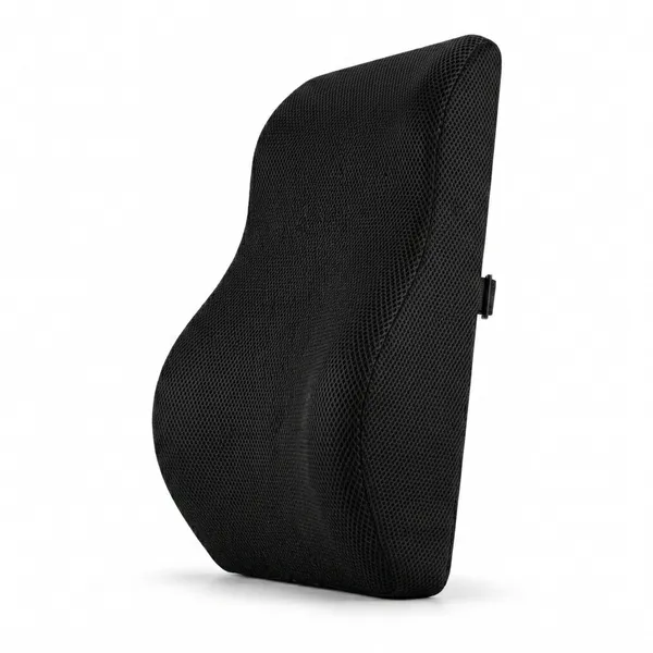NEERA_Foam_Car_Backrest_Cushion_for_Lumbar_Support_&_Back_Pain_Relief_While_Driving_|_Orthopedic_Car_Seat_Cushion_for_Comfortable_Long_Rides_|_Complete_Spine_Alignment_|_Extra_Leg-Room_Design_|_Black