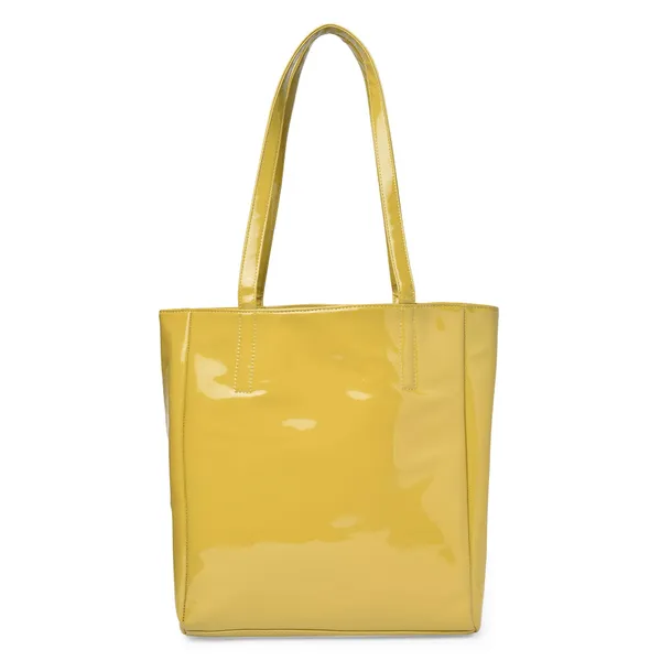 Yellow_Pu_Leather_Tote_Handbag_For_Women