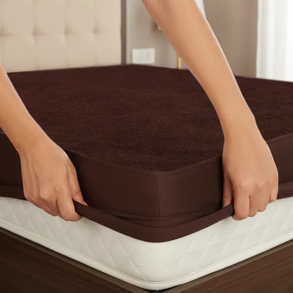 Brown_Terry_Cotton_Tpu_Waterproof_Layer_Bedsheet_For_Adults