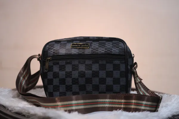 Checkered_Crossbody_Sling_Bag_With_Adjustable_Strap._Buy_1_Get_1_Free_Colour_May_Be_Varey
