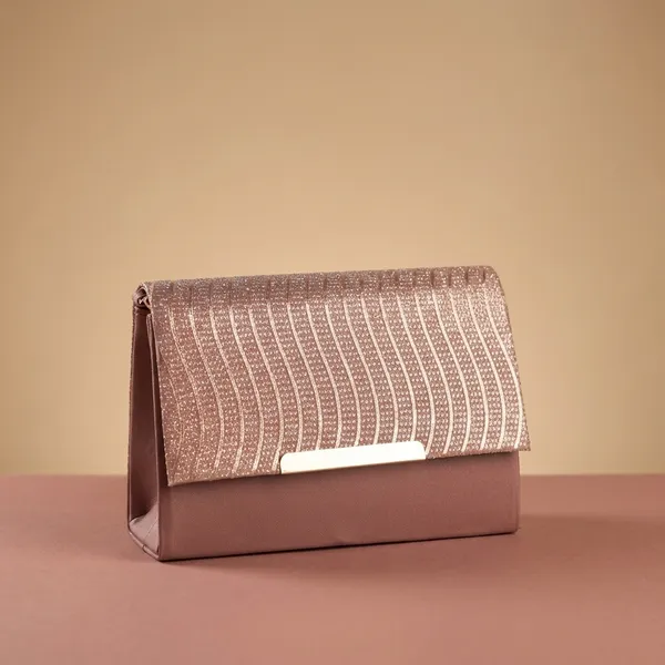 Elegant_Beaded_Clutch_Purse_And_Premium_Quilted_Leather_Wallet_With_Metallic_Finish