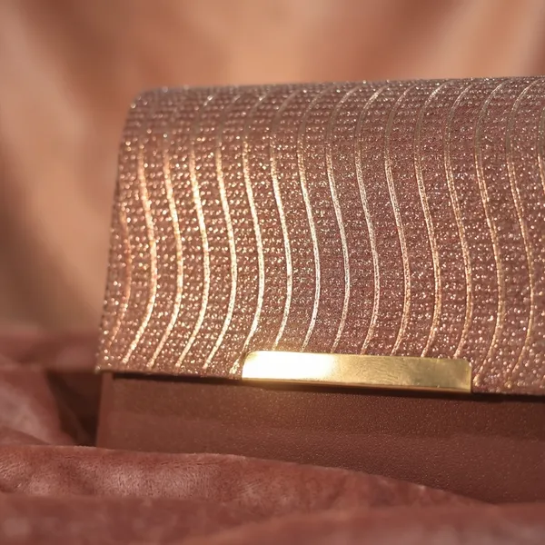 Elegant_Beaded_Clutch_Purse_And_Premium_Quilted_Leather_Wallet_With_Metallic_Finish
