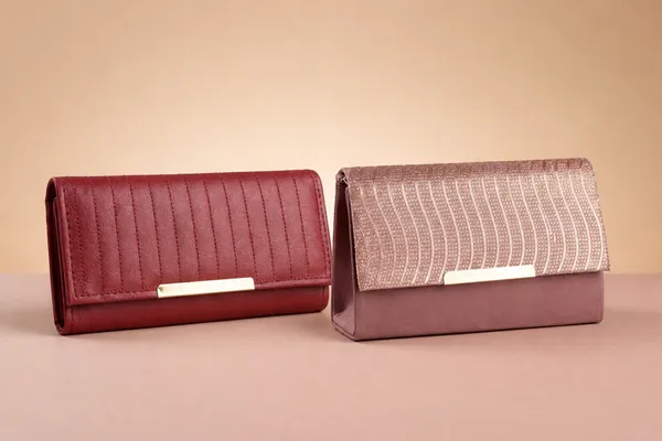 Elegant_Beaded_Clutch_Purse_And_Premium_Quilted_Leather_Wallet_With_Metallic_Finish