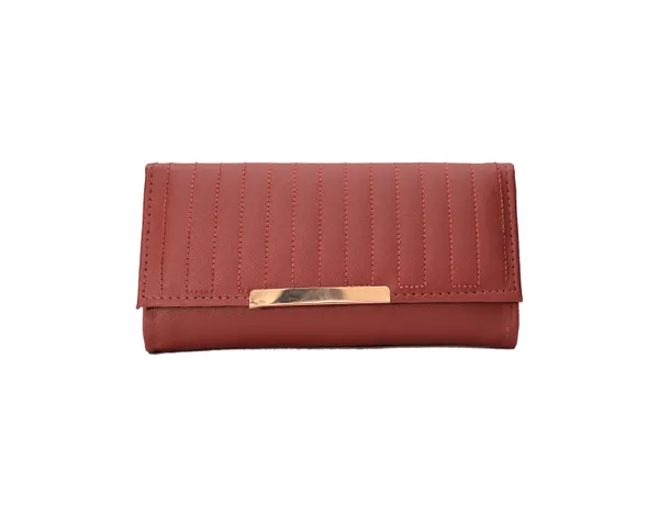 Elegant_Red_Quilted_Wallet_With_Gold_Accent._Buy_1_Get_1_Free_Colour_May_Be_Varey