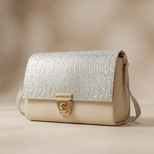 Silver_And_Cream_Two-Tone_Shoulder_Bag_With_Textured_Flap._Buy_1_Get_1_Free_Colour_May_Be_Varey
