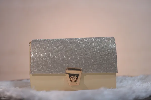 Silver_And_Cream_Two-Tone_Shoulder_Bag_With_Textured_Flap._Buy_1_Get_1_Free_Colour_May_Be_Varey