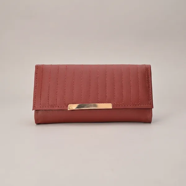 Elegant_Red_Quilted_Wallet_With_Gold_Accent._Buy_1_Get_1_Free_Colour_May_Be_Varey