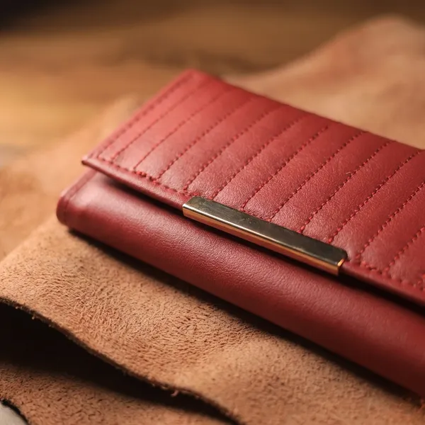 Elegant_Red_Quilted_Leather_Wallet_For_Women._Buy_1_Get_1_Free_Colour_May_Be_Varey