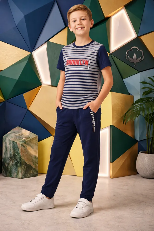 Navy_Blue_Grey_Cotton_Striped_T_Shirt_And_Jogger_Set_For_Boys