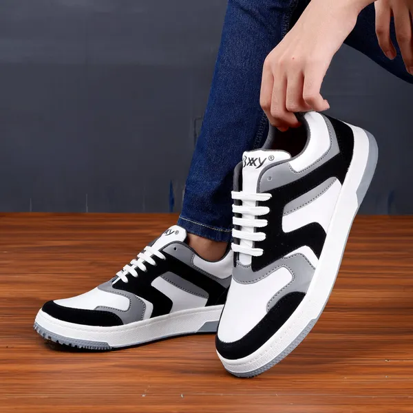 Black__Aqua_Memory_Foam_Sports_Shoes_For_Men