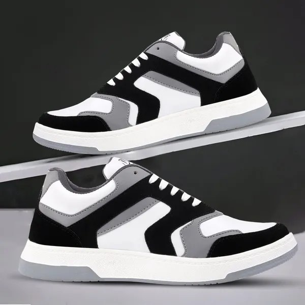 Black__Aqua_Memory_Foam_Sports_Shoes_For_Men