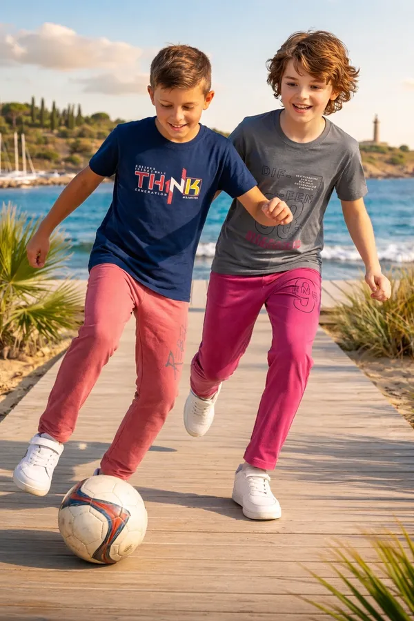 Multicolor_Cotton_Printed_T_Shirt_And_Jogger_Set_For_Boys_And_Navy_Blue_Cotton_Graphic_Think_Print_T_Shirt_For_Boys_Combo_Pack_Of_2