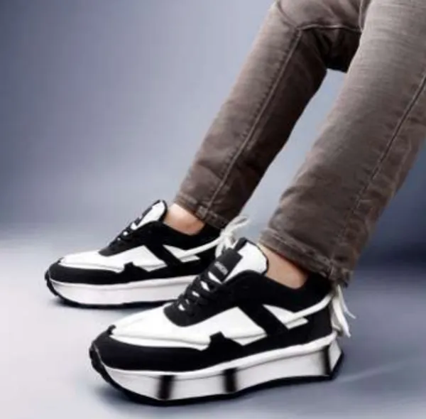 Black_White_Chunky_Platform_Thick_Sole_Sneakers_For_Men