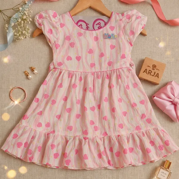 Pink_Heart_Print_Dress_For_Girls